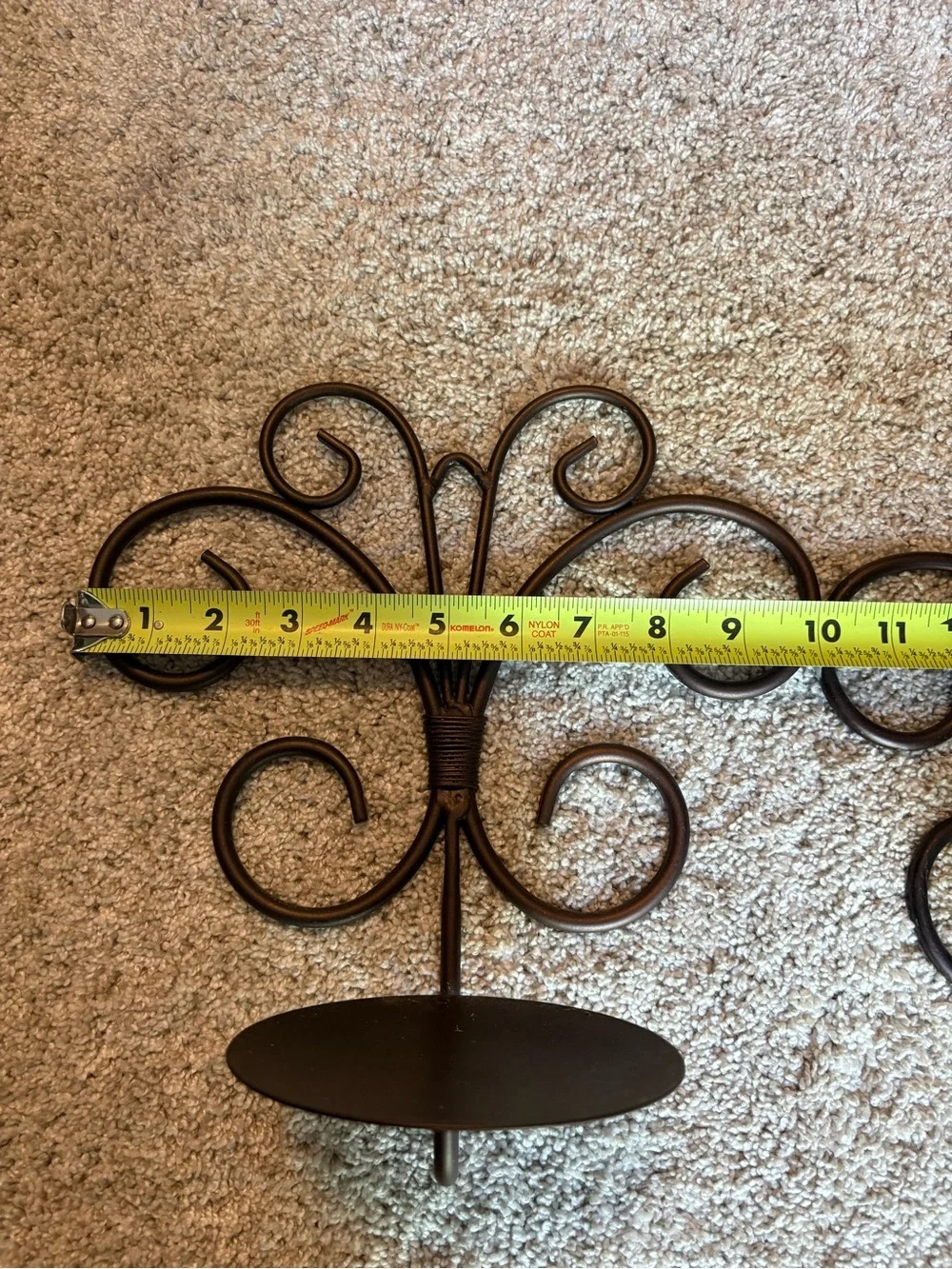 Decorative Metal Wall Candle Sconce Holder Set of 2 Hanging Wall Mounted